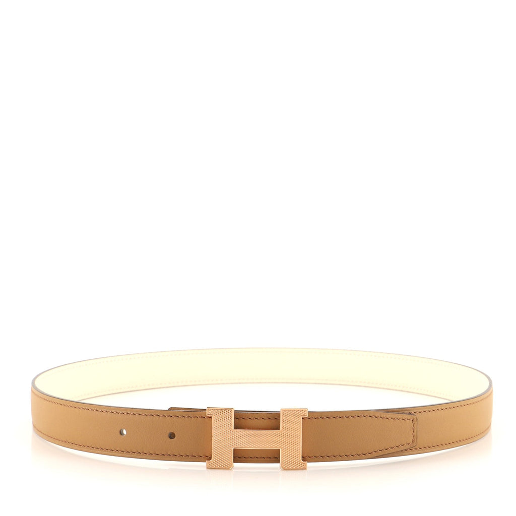 Constance Reversible Belt Leather with Guilloche Hardware Medium 75