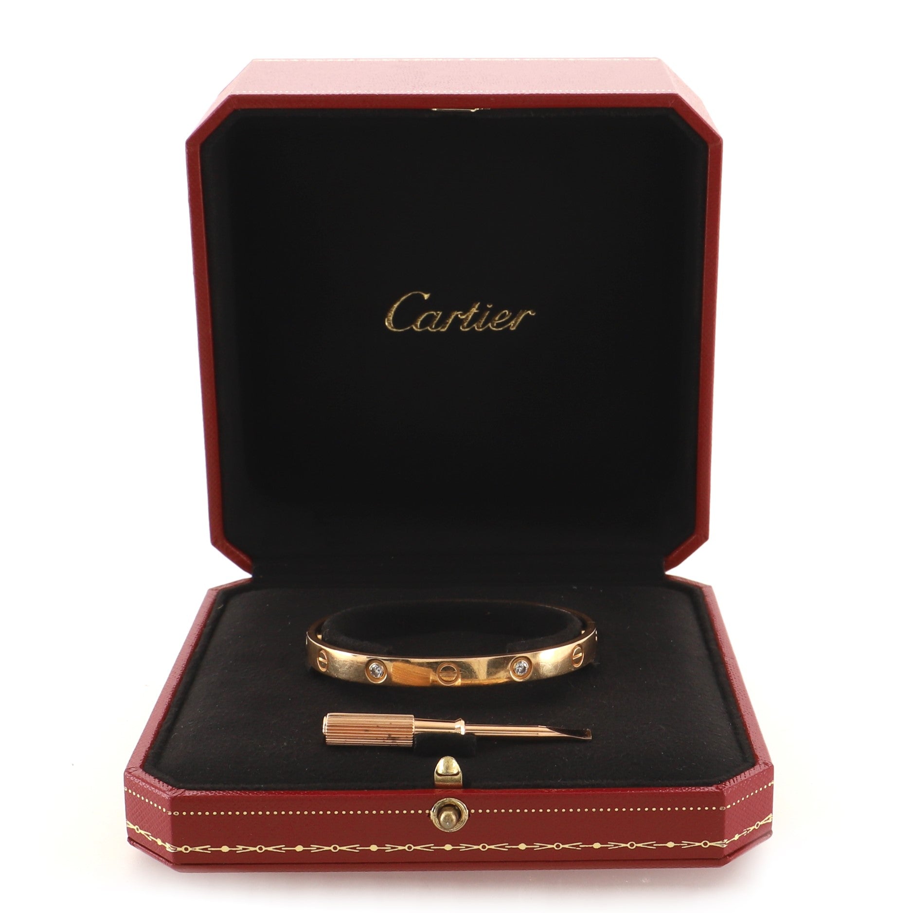 Love 4 Diamond Bracelet 18K Rose Gold with Diamonds