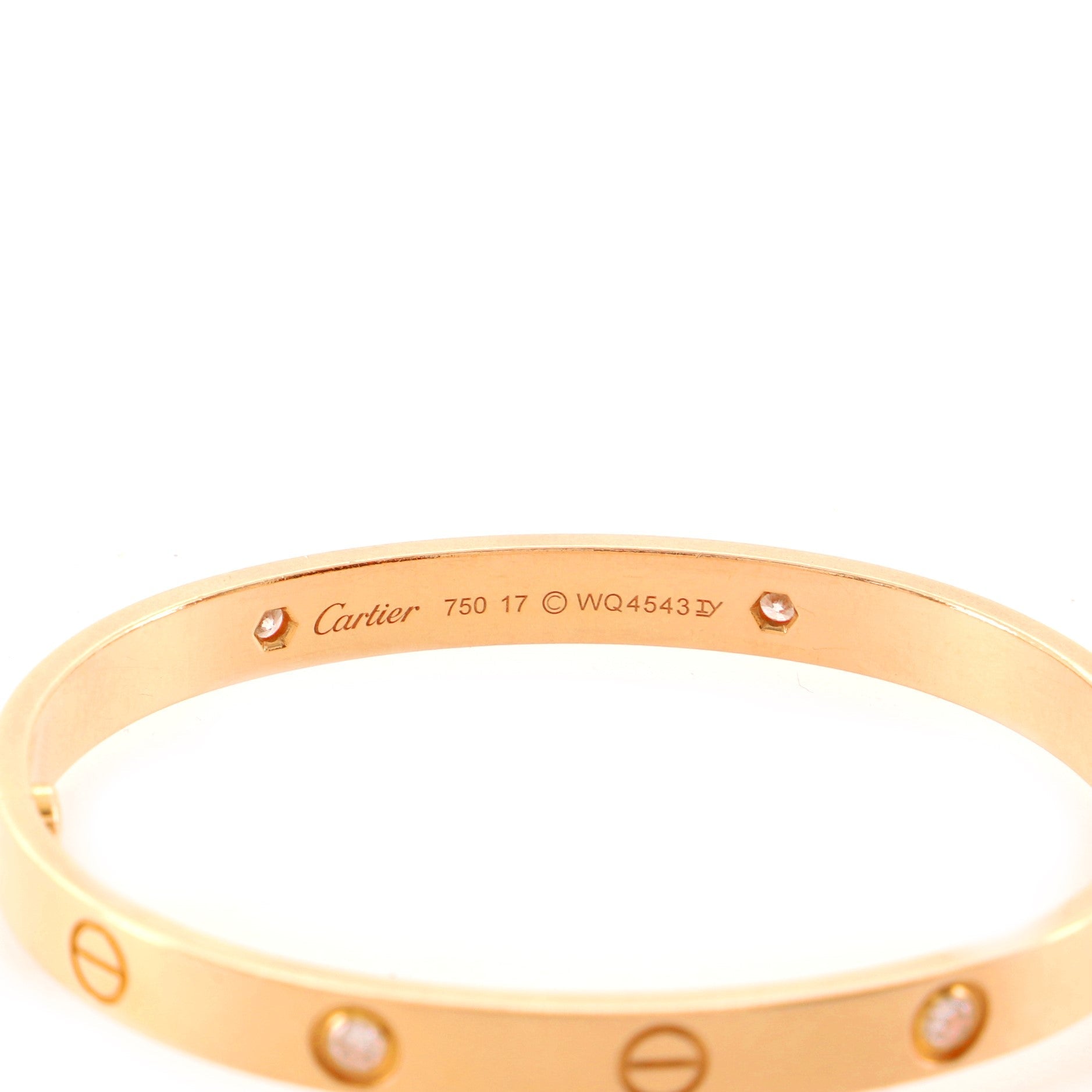 Love 4 Diamond Bracelet 18K Rose Gold with Diamonds