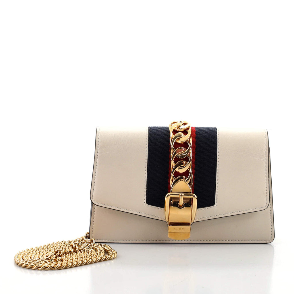 Sylvie Chain Shoulder Bag Leather Super Mini