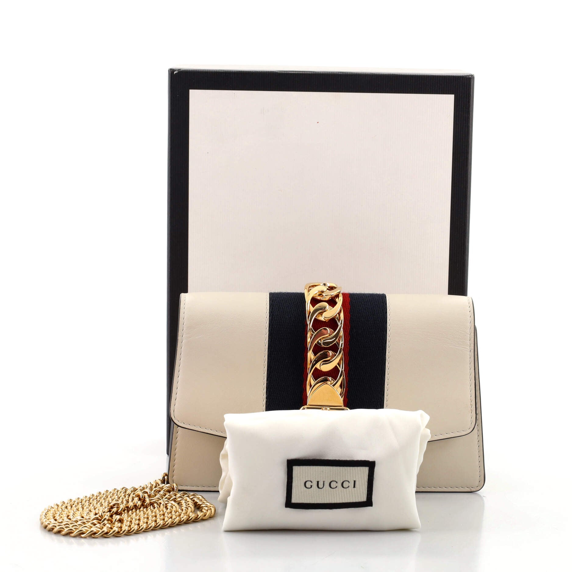 Sylvie Chain Shoulder Bag Leather Super Mini