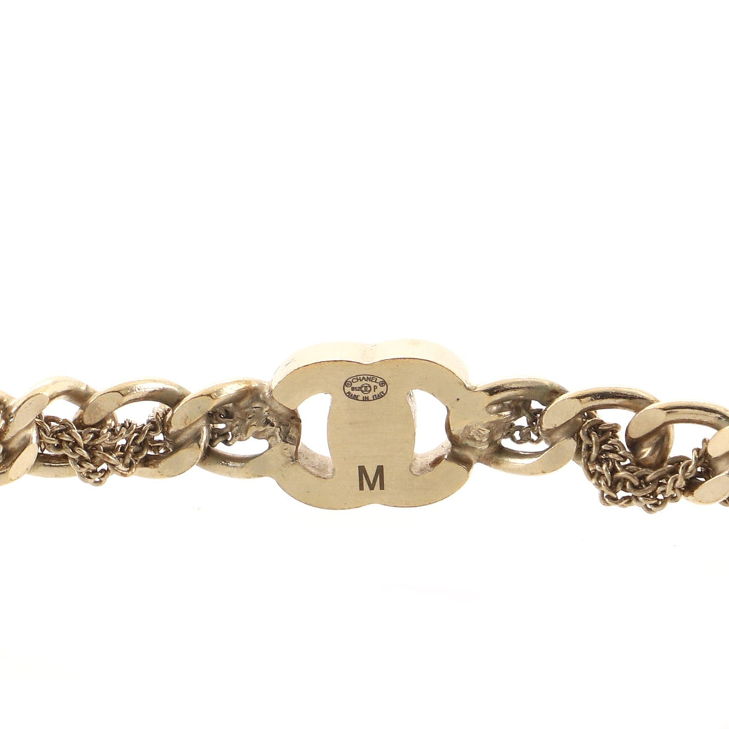 Interwoven Chain CC Turnlock Bracelet Metal