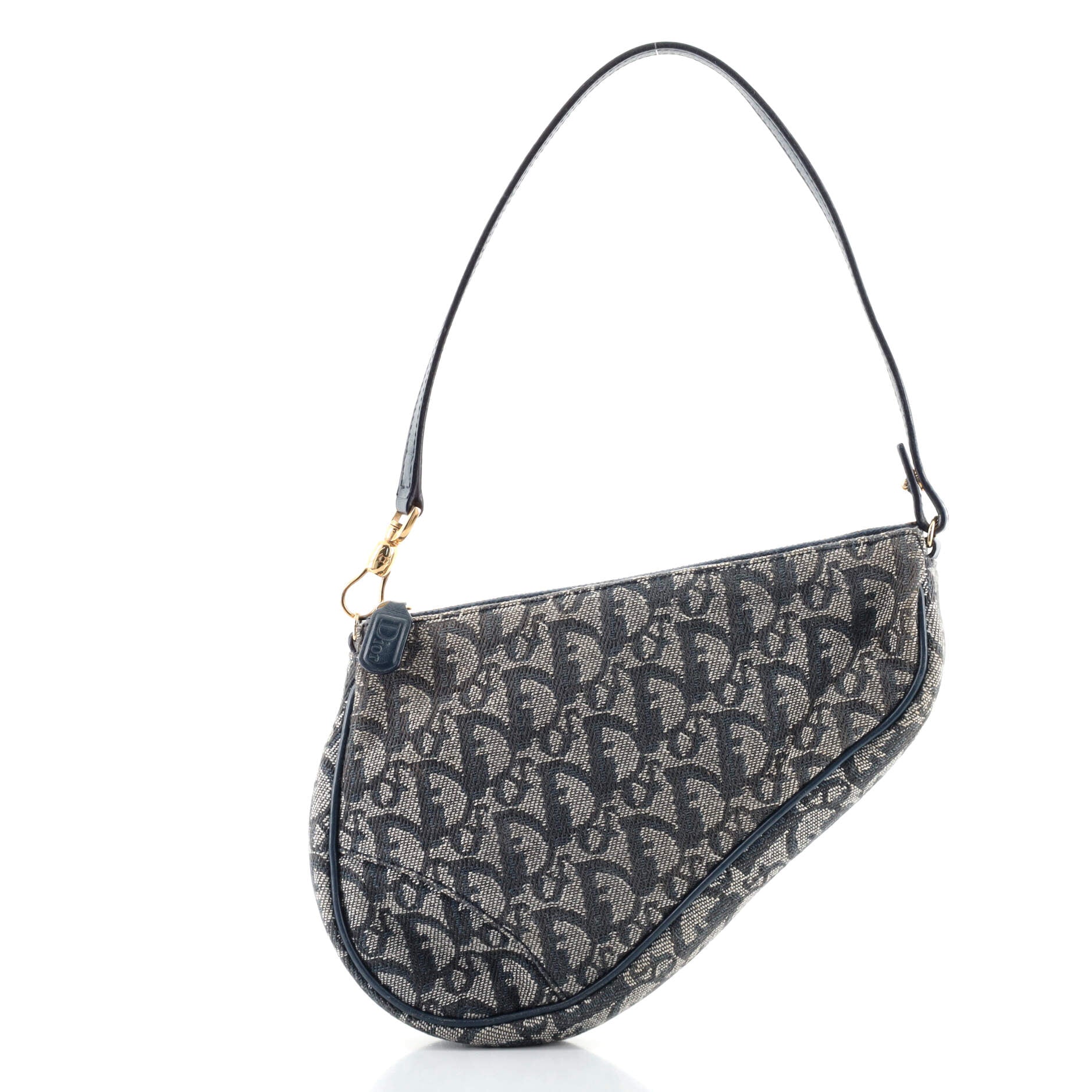Vintage Saddle Bag Diorissimo Canvas Mini