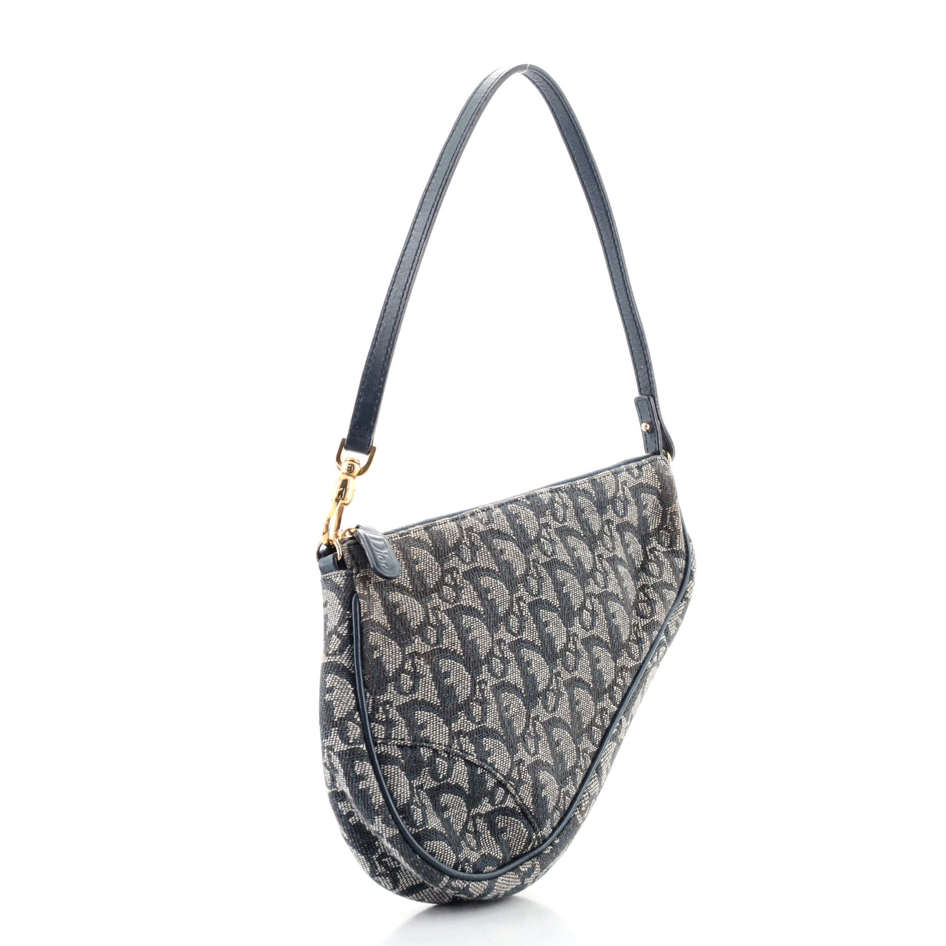 Vintage Saddle Bag Diorissimo Canvas Mini