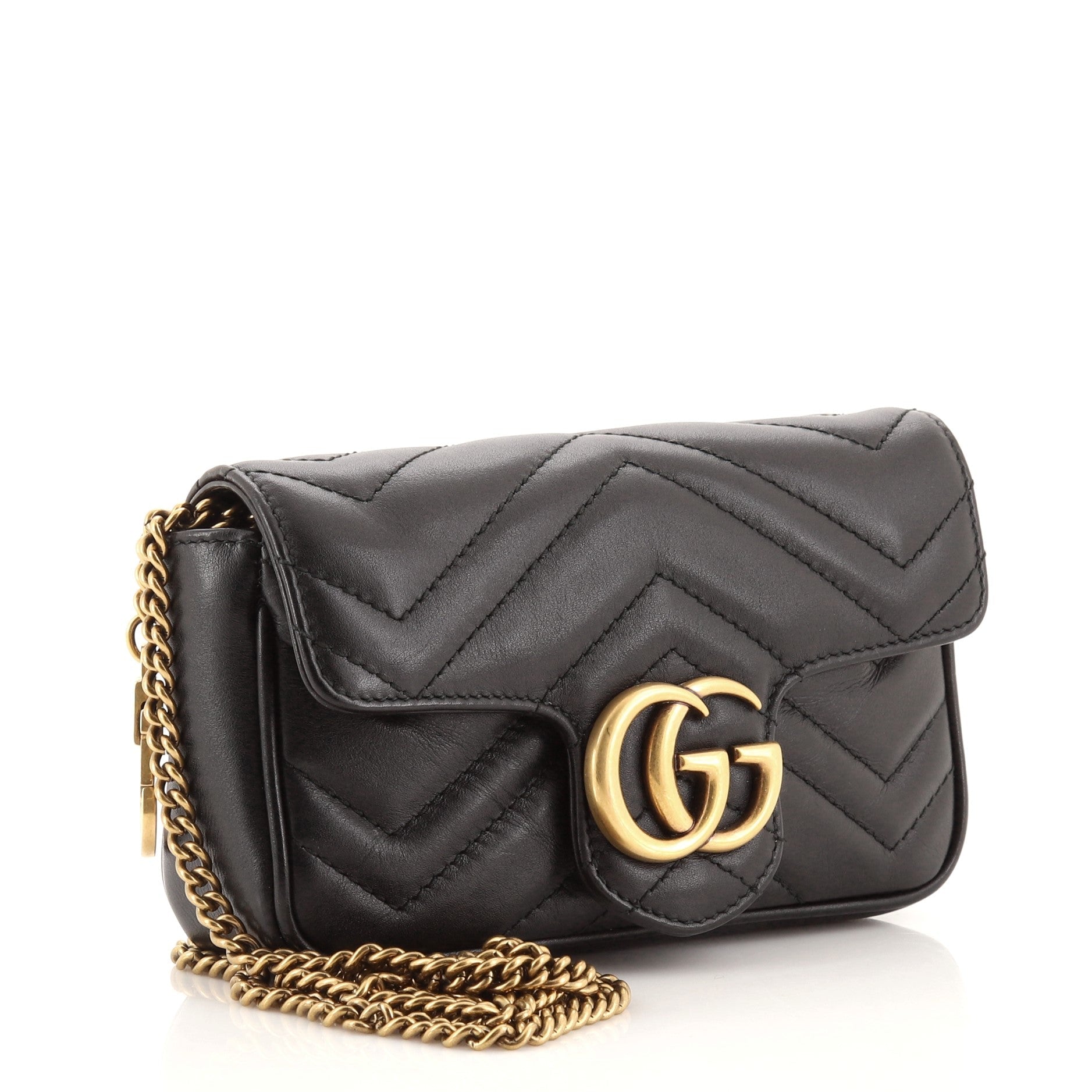 GG Marmont Flap Bag Matelasse Leather Super Mini