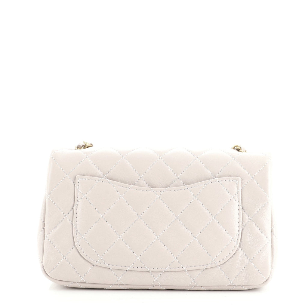 Pearl Crush Flap Bag Quilted Lambskin Mini