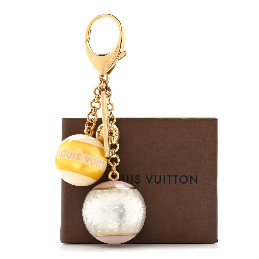 Mini Lin Croisette Bag Charm Yellow