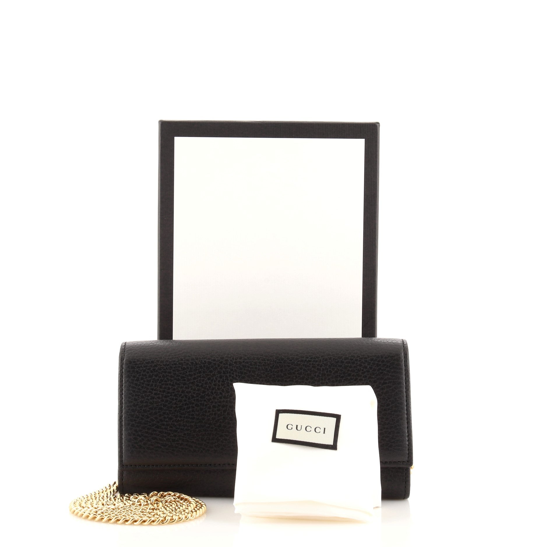 Petite GG Marmont Chain Wallet Leather Mini