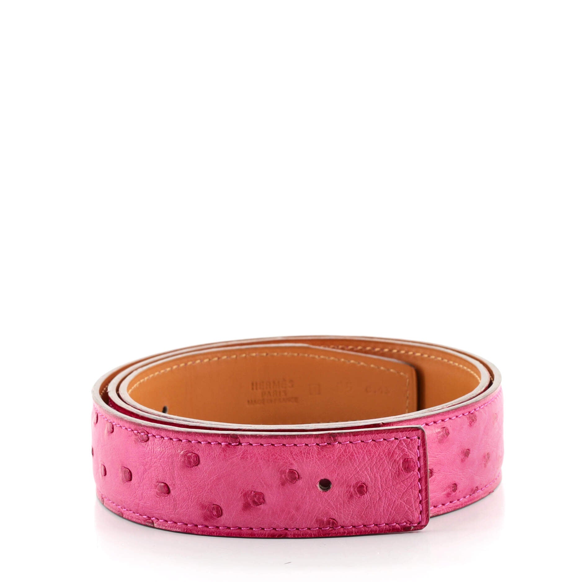 Reversible Belt Strap Ostrich Wide 85