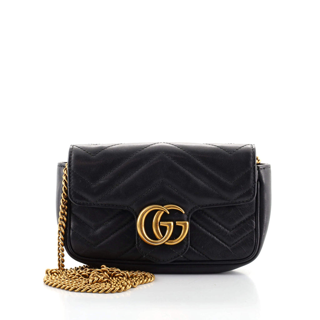 GG Marmont Flap Bag Matelasse Leather Super Mini