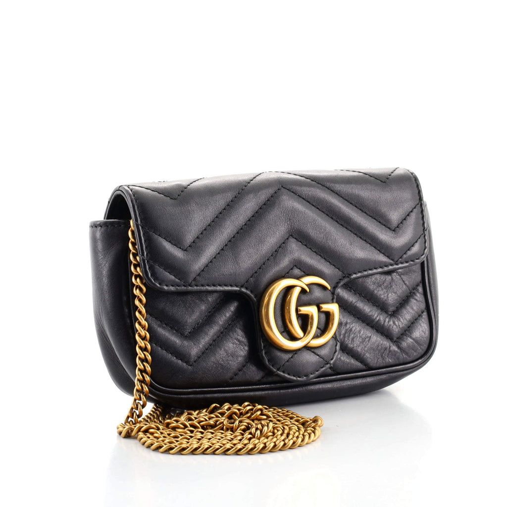 GG Marmont Flap Bag Matelasse Leather Super Mini