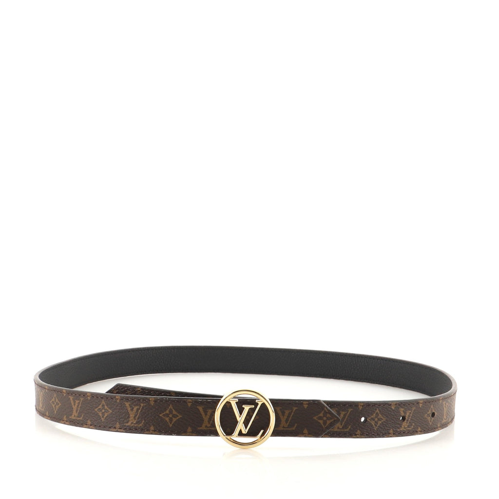 LV Circle Reversible Belt Monogram Canvas and Epi Leather Thin 75