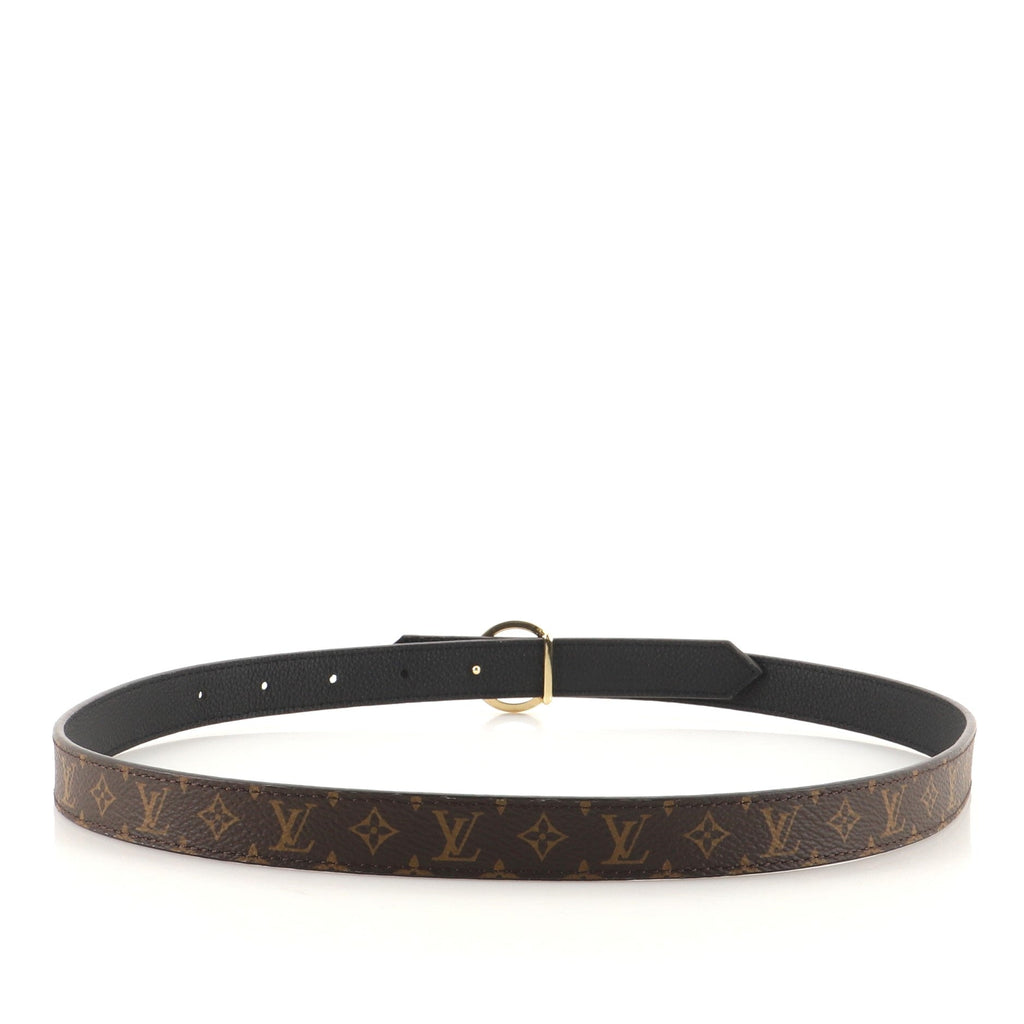 LV Circle Reversible Belt Monogram Canvas and Epi Leather Thin 75