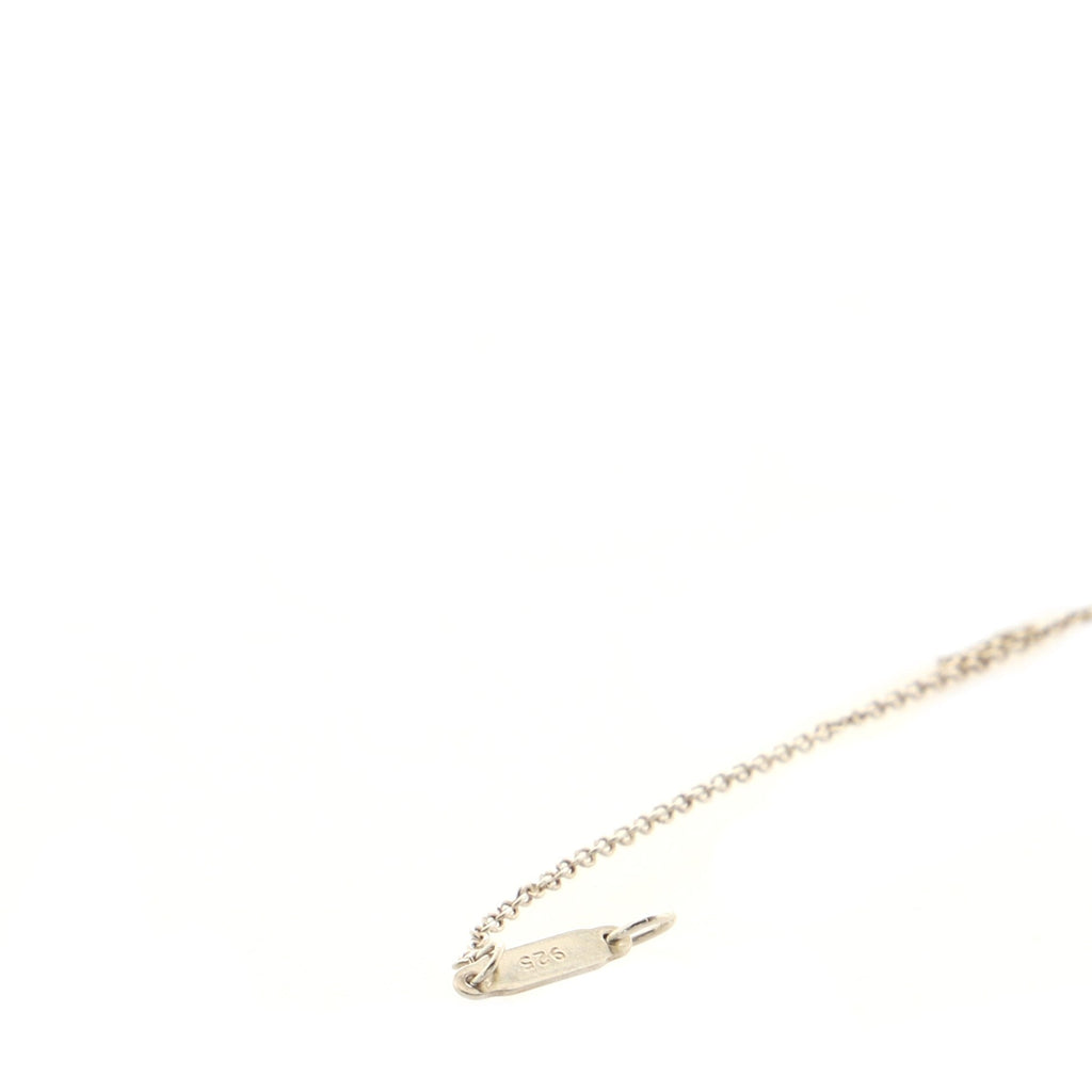 I Love You Drop Pendant Necklace Sterling Silver