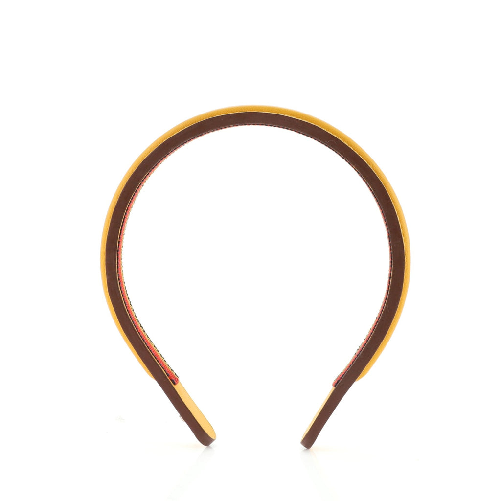 Jane Headband Leather with Rocabar Ribbon XXL