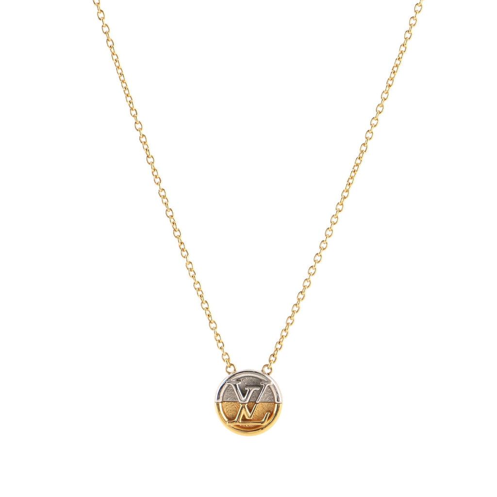 L To V Pendant Necklace Metal