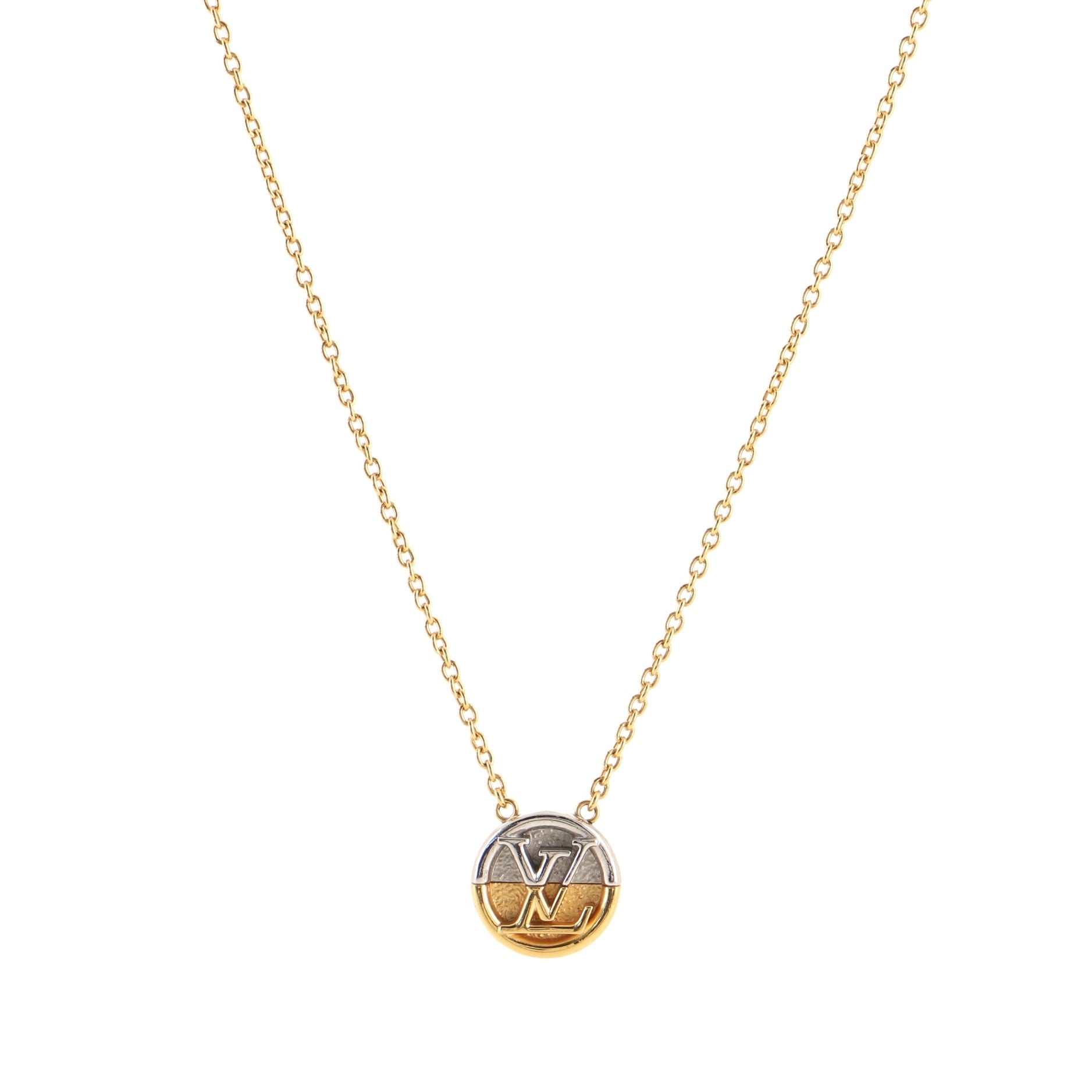 L To V Pendant Necklace Metal