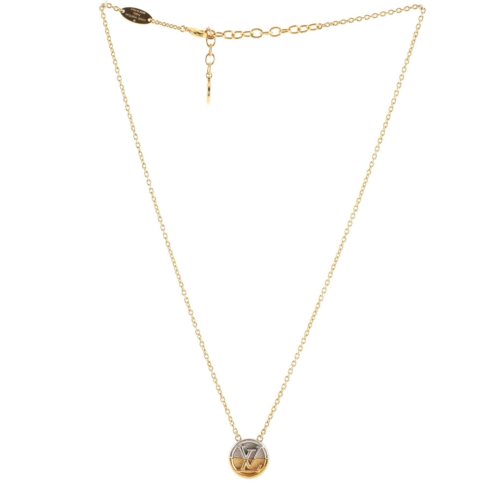 L To V Pendant Necklace Metal