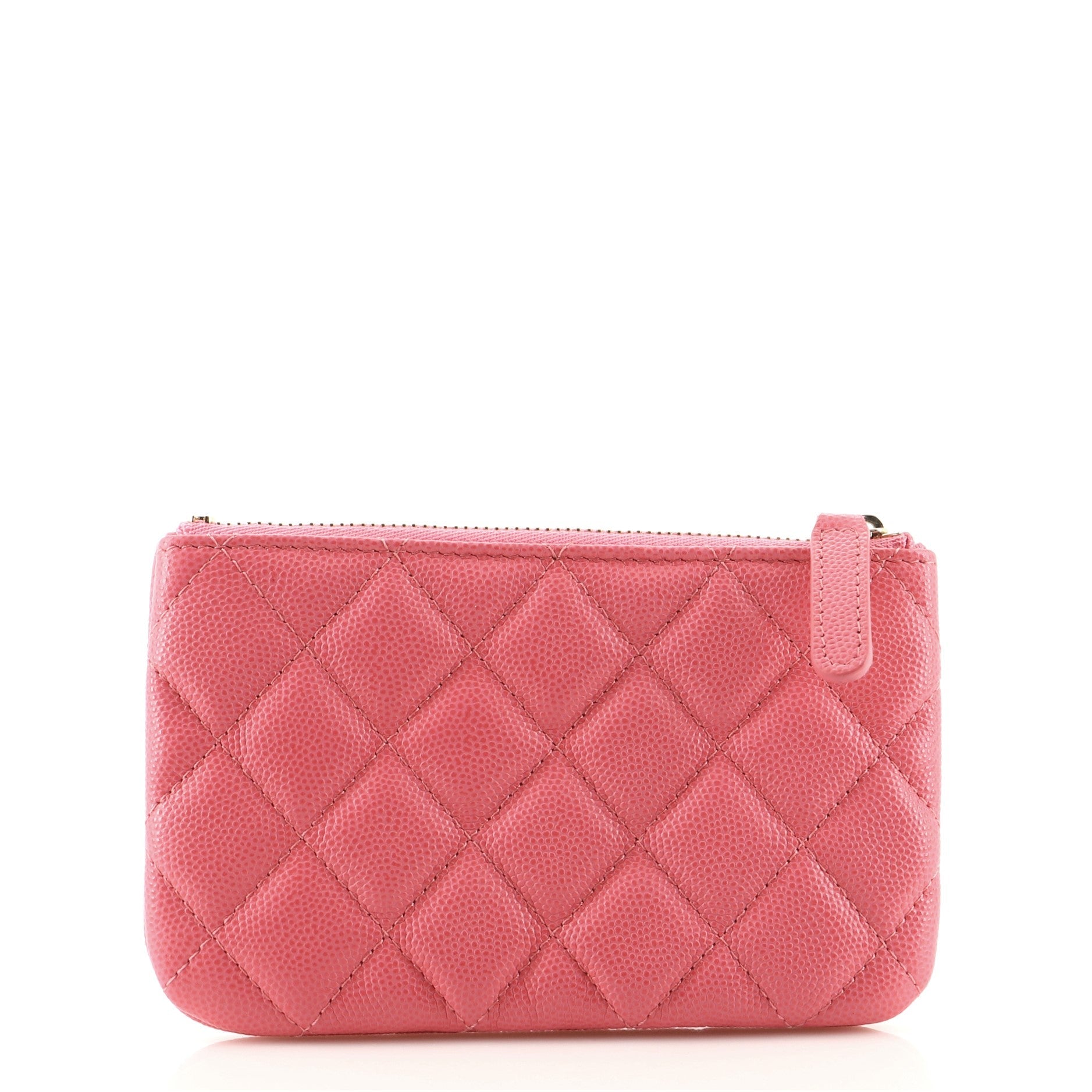 Classic O Case Pouch Quilted Caviar Mini