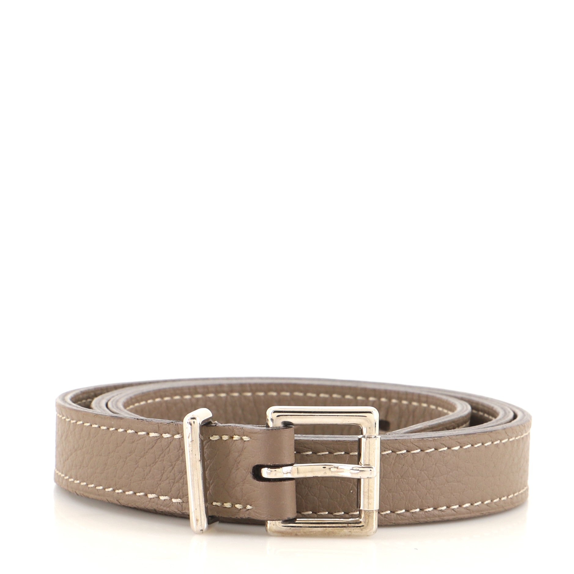 Buckle Belt Leather Thin 80