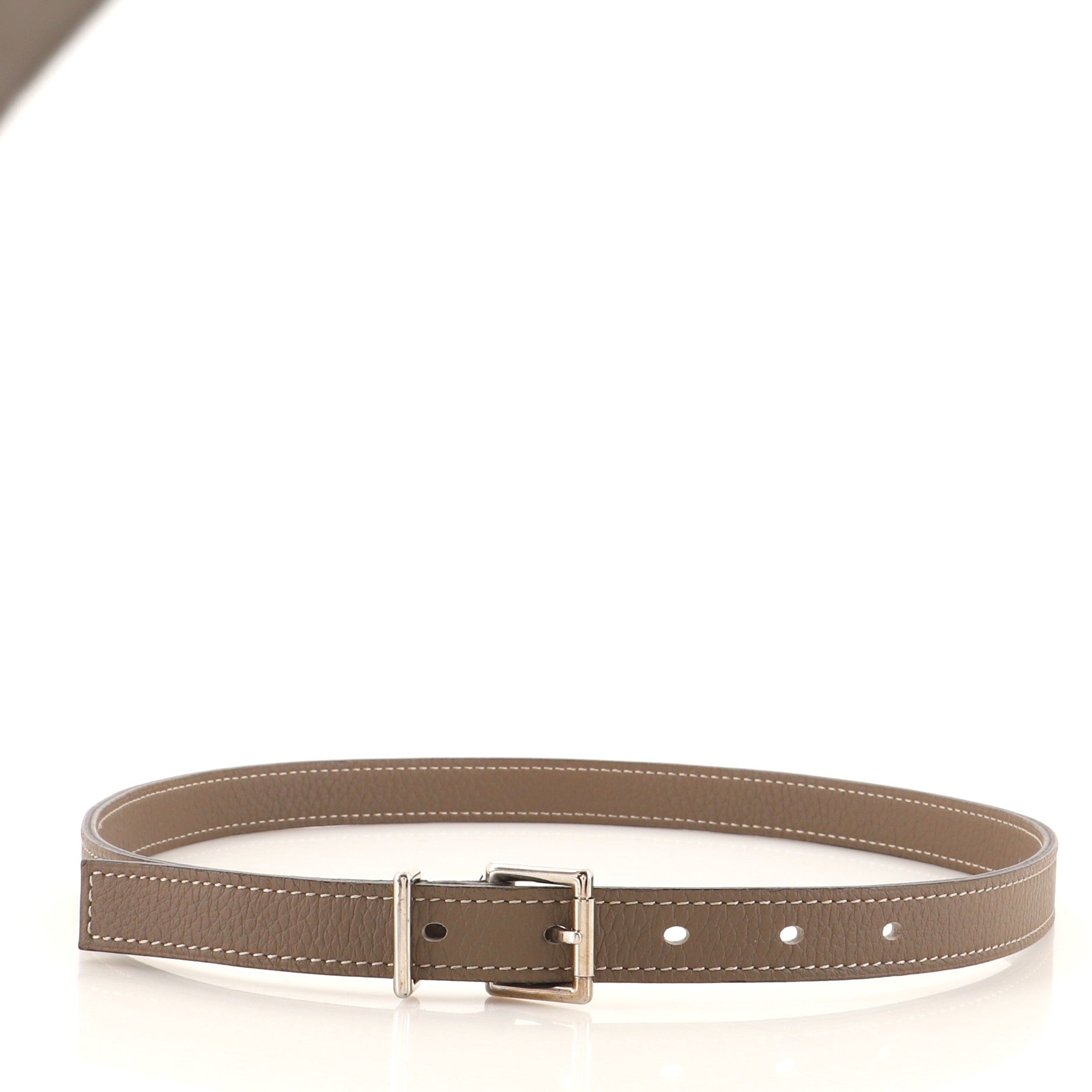 Buckle Belt Leather Thin 80