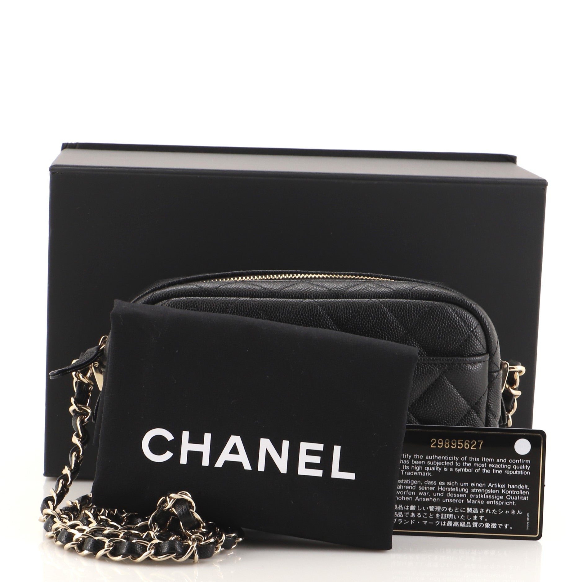 Camera Case Bag Quilted Caviar Mini