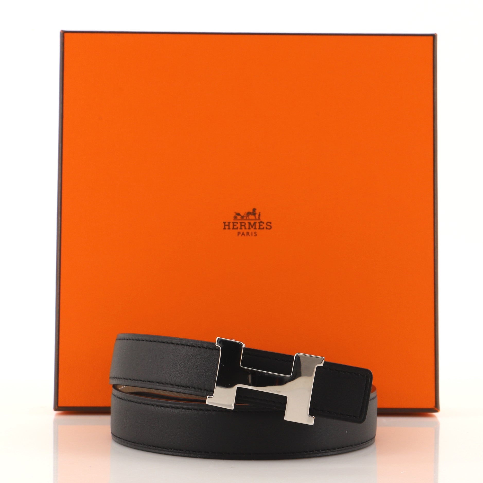 Constance Reversible Belt Leather Thin 75