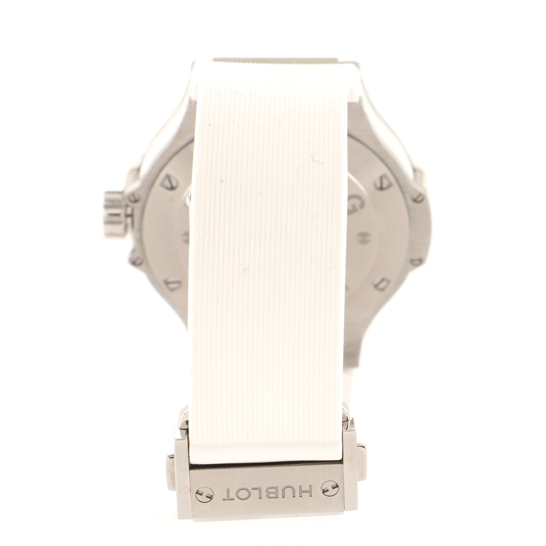 Big Bang Quartz Watch Stainless Steel and Rubber with Diamond Bezel 38