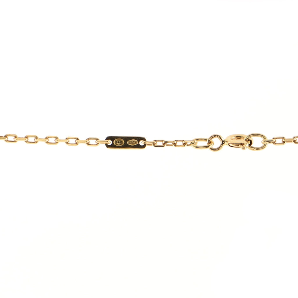 Quatre Pendant Necklace 18K Tricolor Gold and PVD