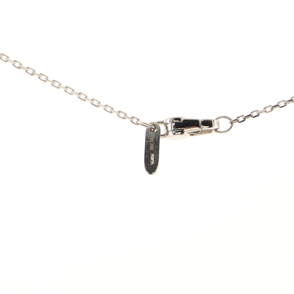 Icon Twirl Necklace 18K White Gold with Diamonds