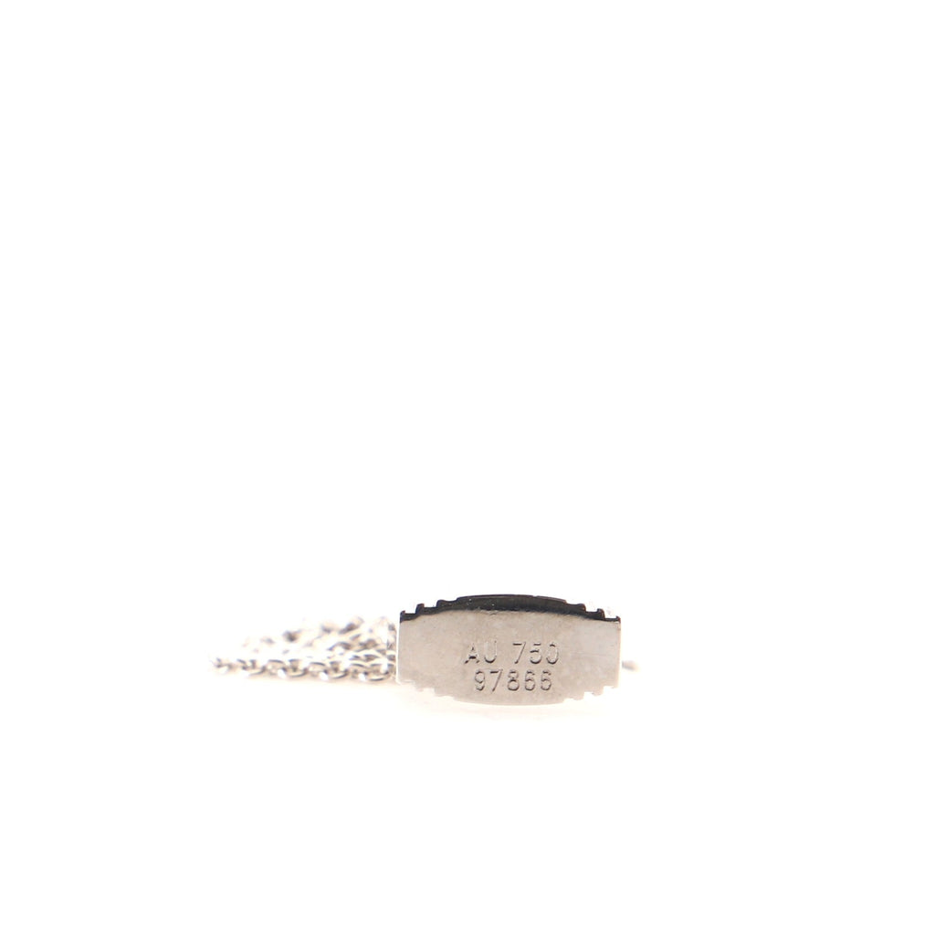 Cadenas Key Pendant Necklace 18K White Gold