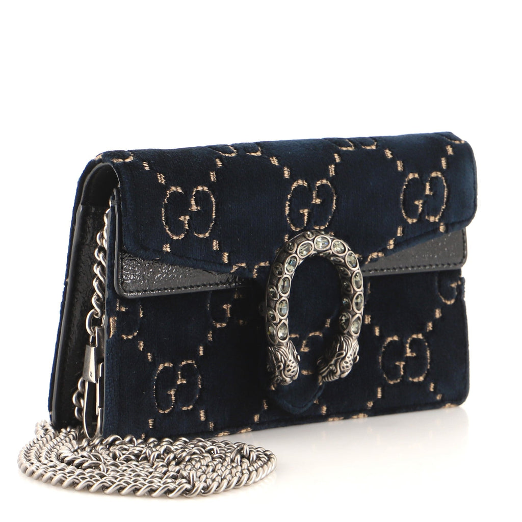 Dionysus Bag GG Velvet Super Mini