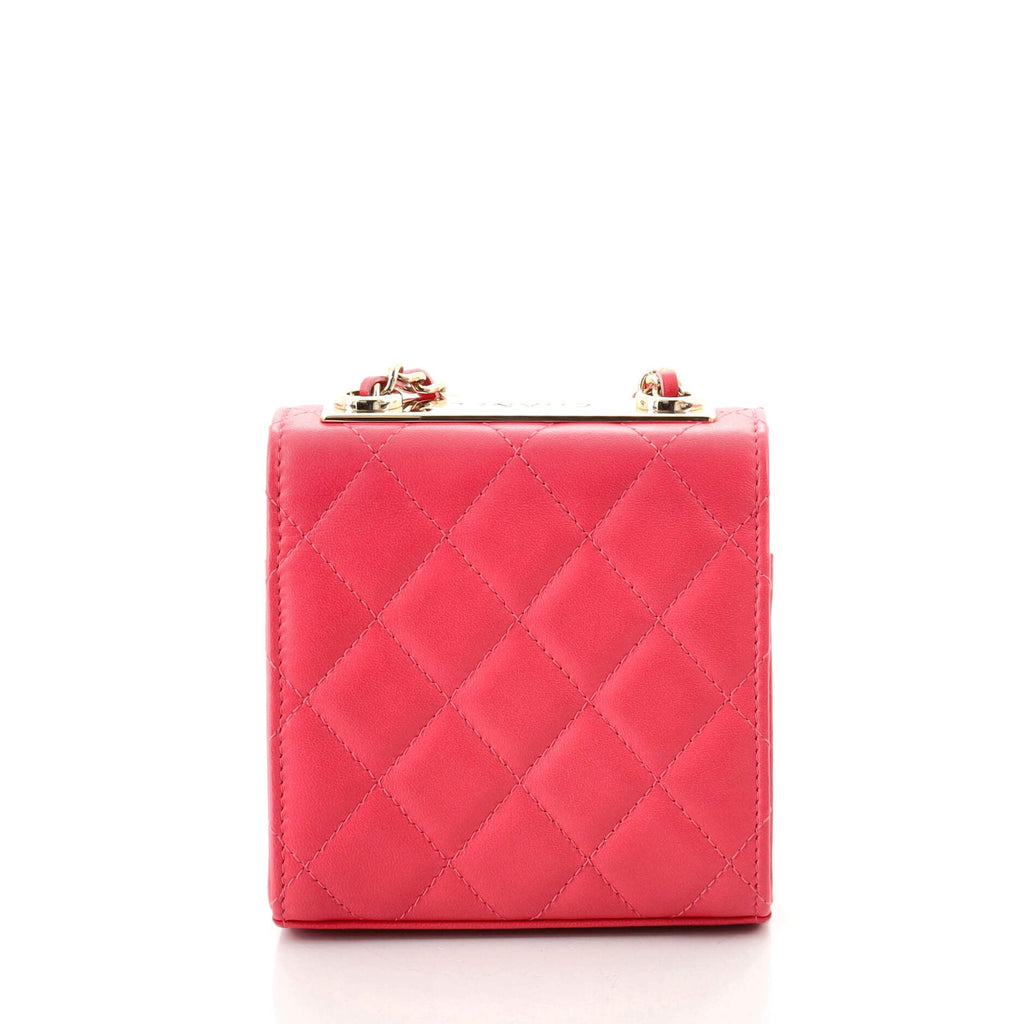Trendy CC Clutch with Chain Quilted Lambskin Small