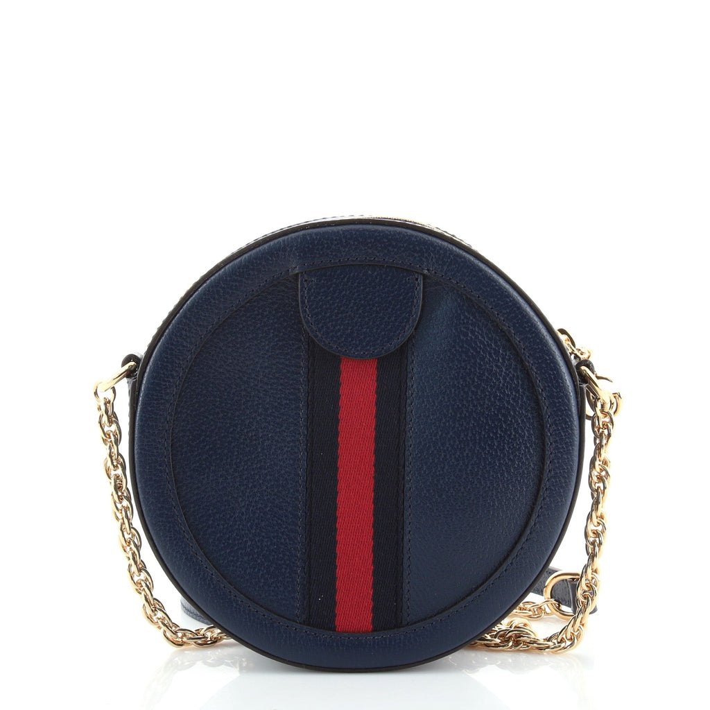 Ophidia Round Shoulder Bag Leather Mini