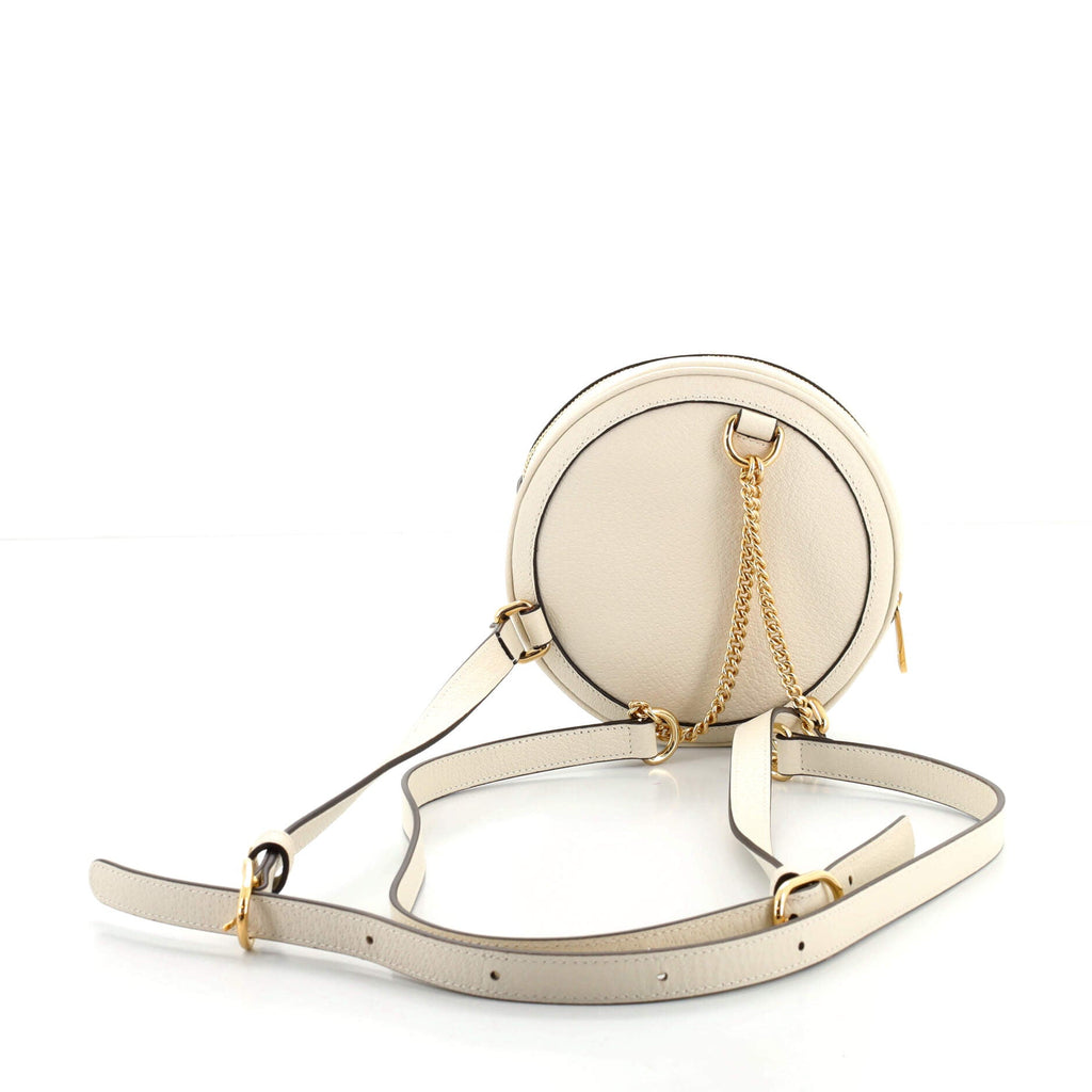 Ophidia Round Backpack Leather Mini