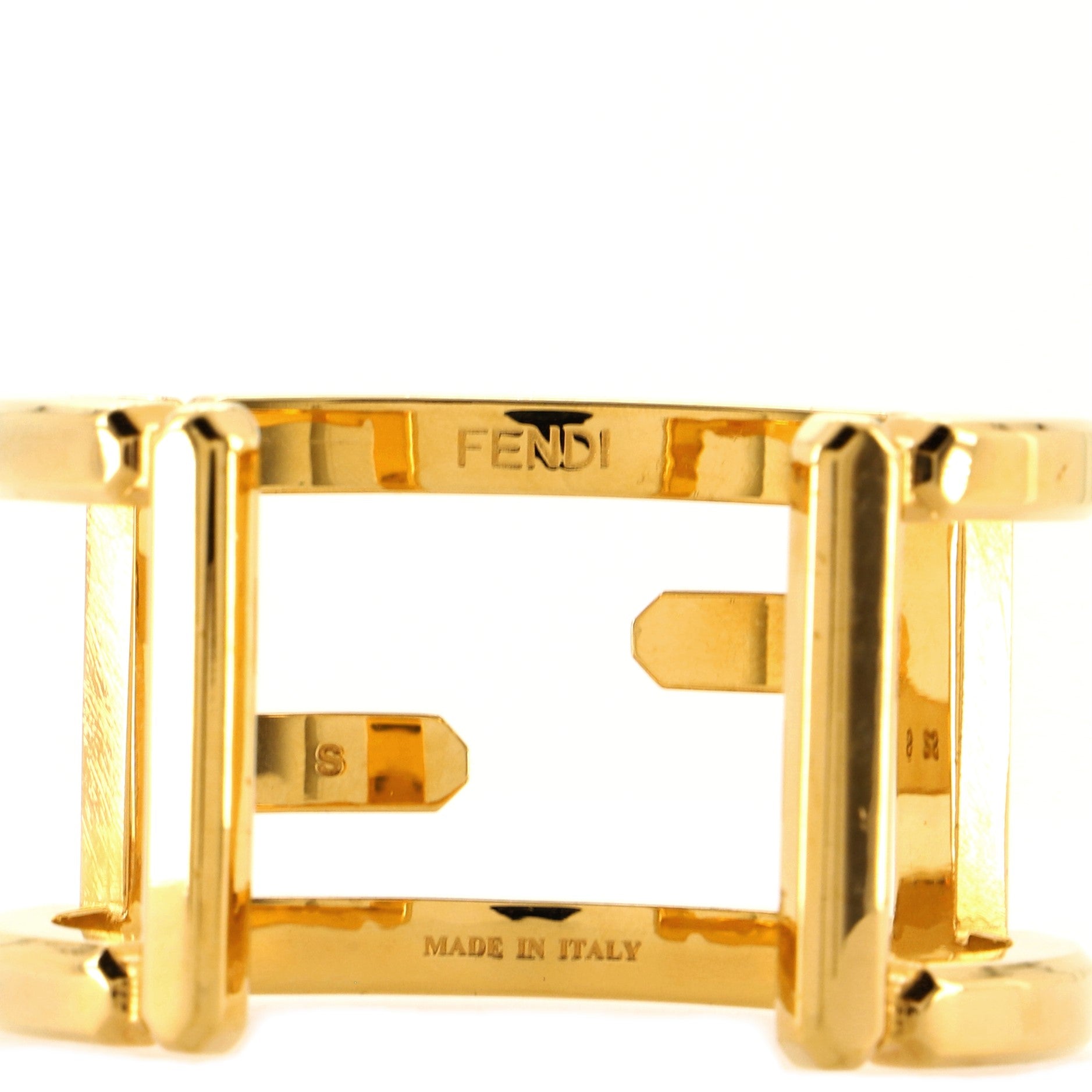 Zucca Cutout Cuff Bracelet Metal