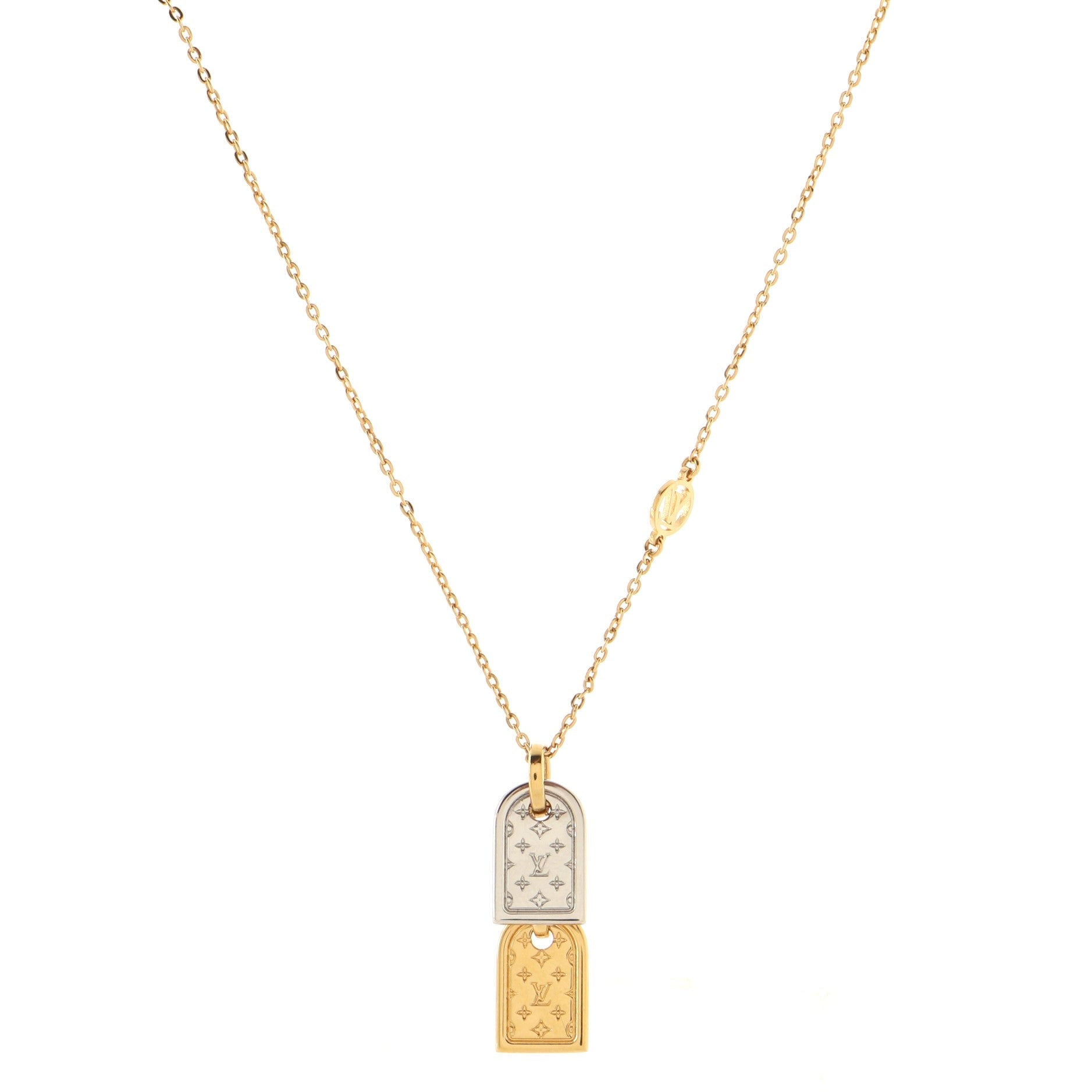 Nanogram Name Tag Pendant Necklace Metal