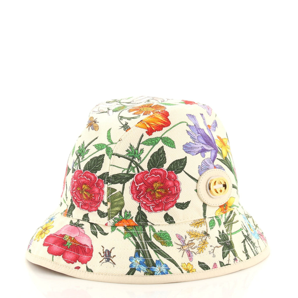 Bucket Hat Flora Canvas Small