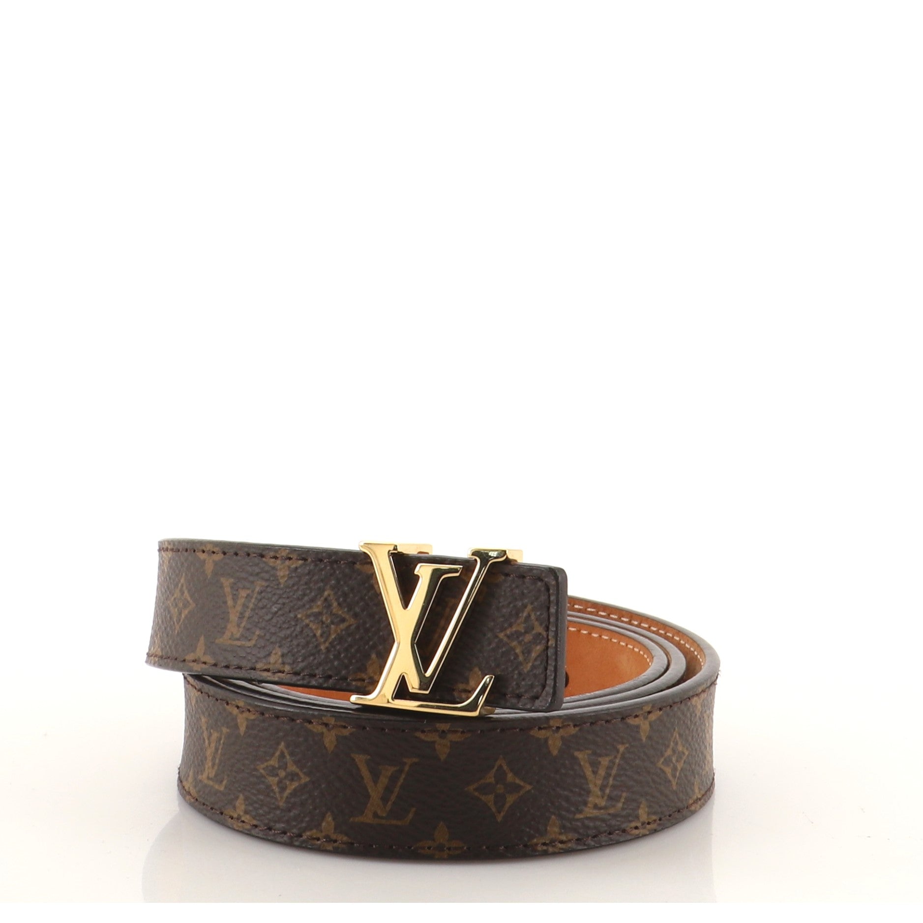 LV Initiales Belt Monogram Canvas Thin 90