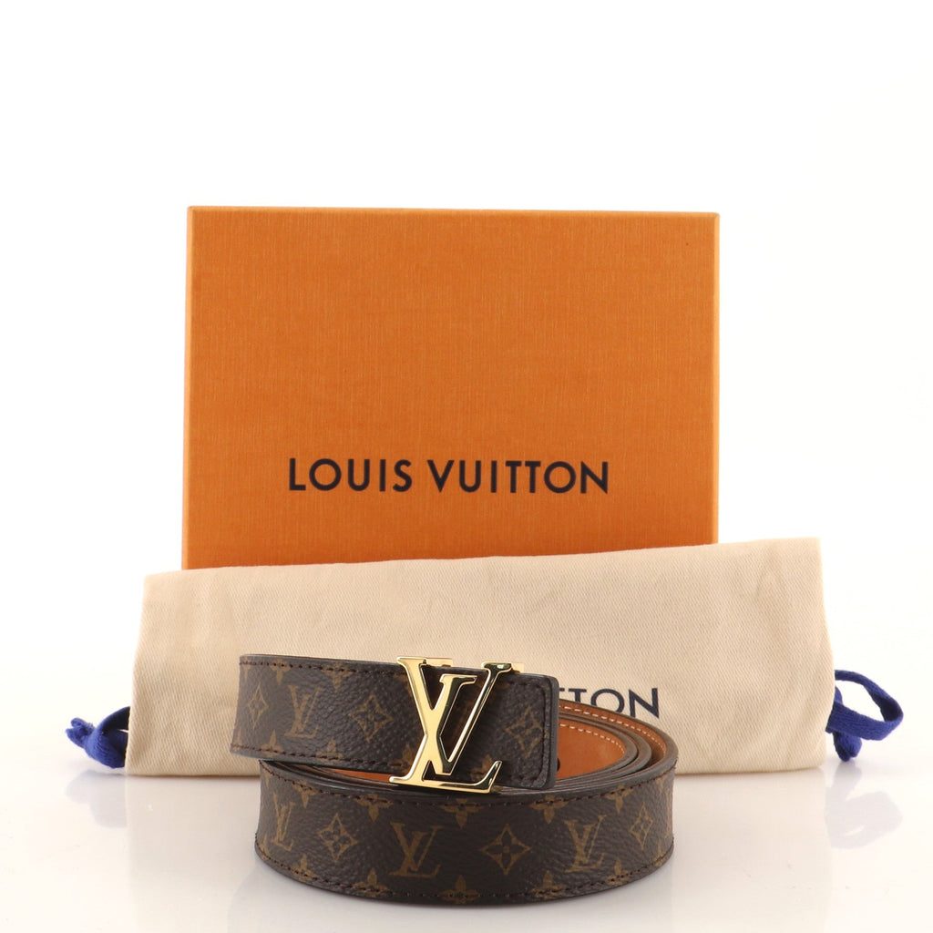 LV Initiales Belt Monogram Canvas Thin 90