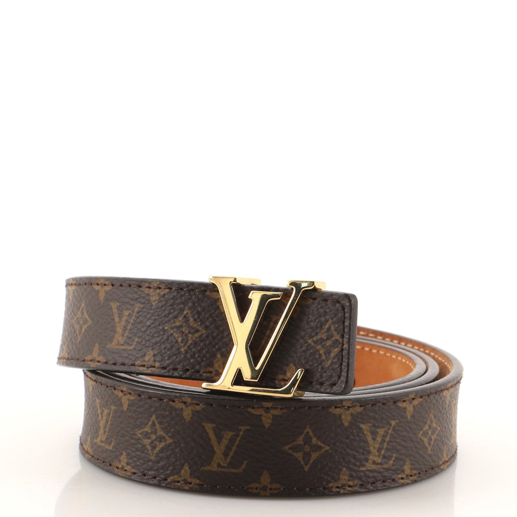 LV Initiales Belt Monogram Canvas Thin 90