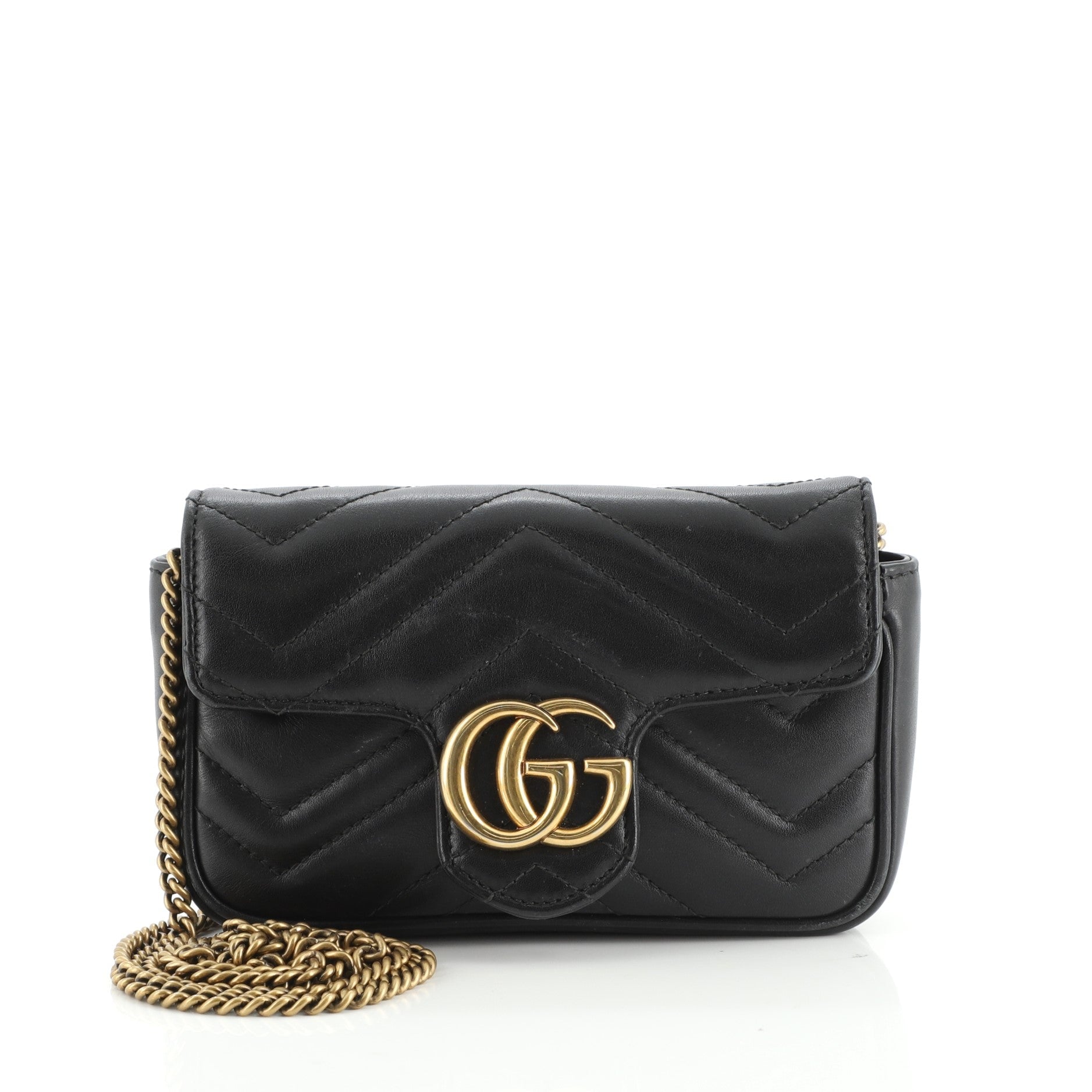 GG Marmont Flap Bag Matelasse Leather Super Mini