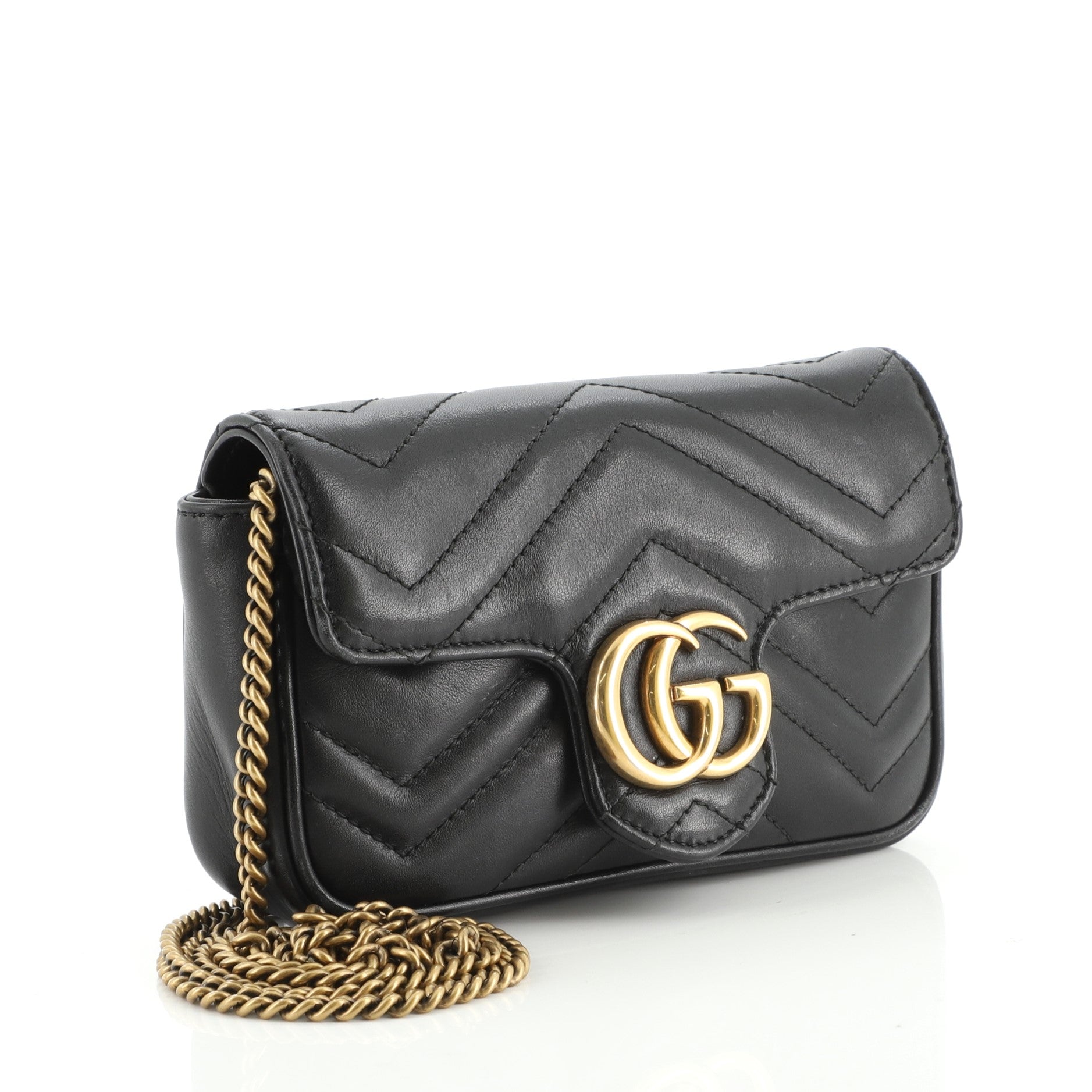 GG Marmont Flap Bag Matelasse Leather Super Mini