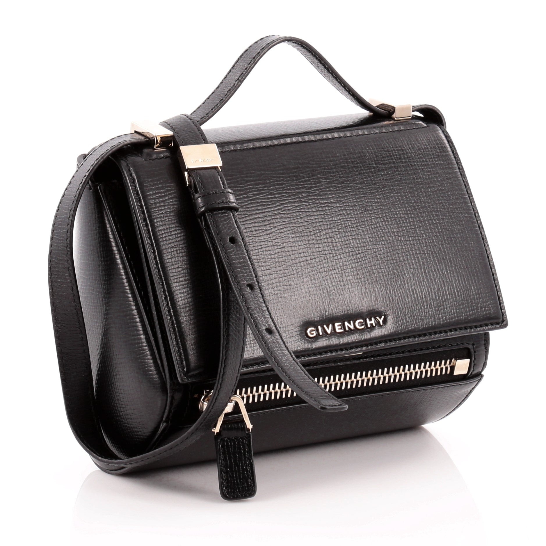 Pandora Box Handbag Leather Mini