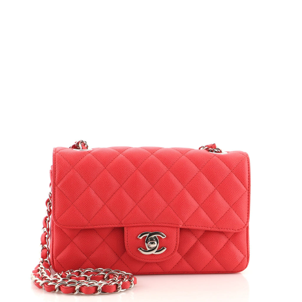 Classic Single Flap Bag Quilted Caviar Mini