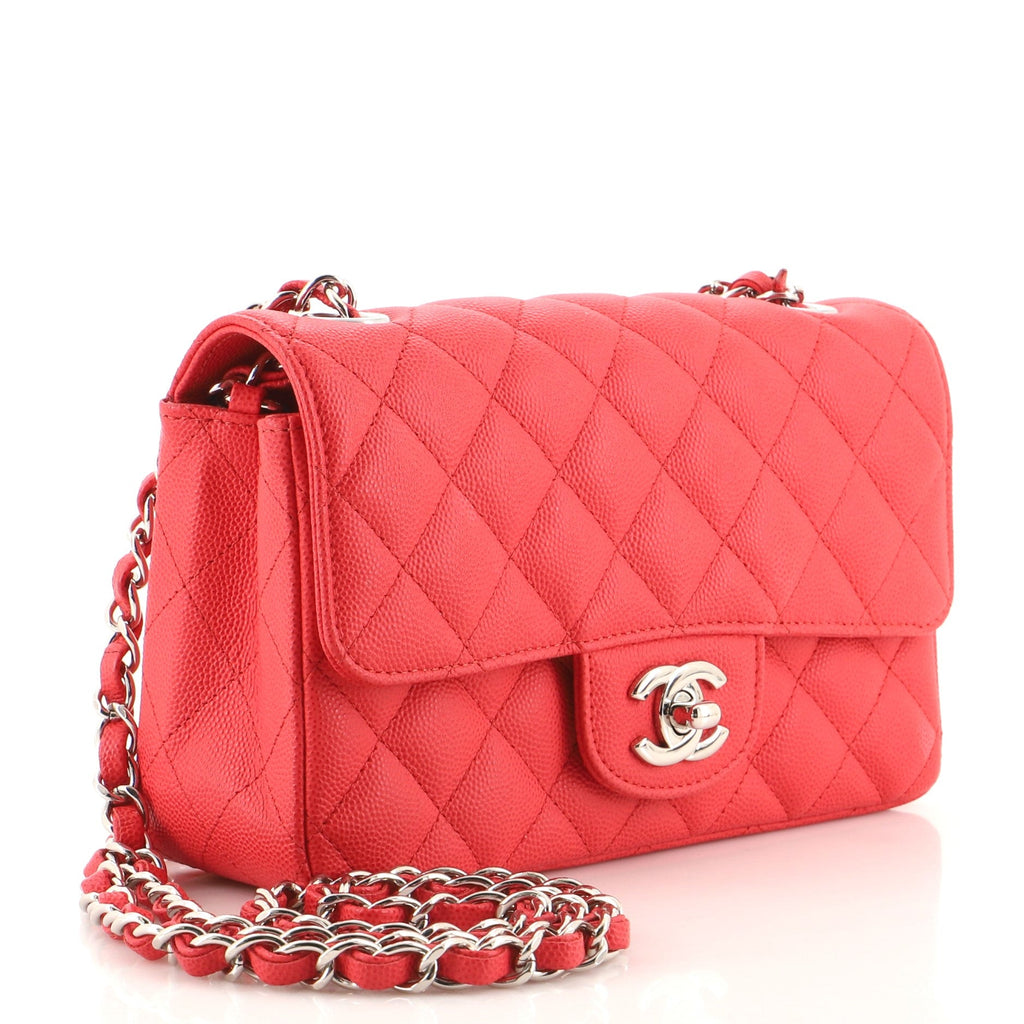 Classic Single Flap Bag Quilted Caviar Mini
