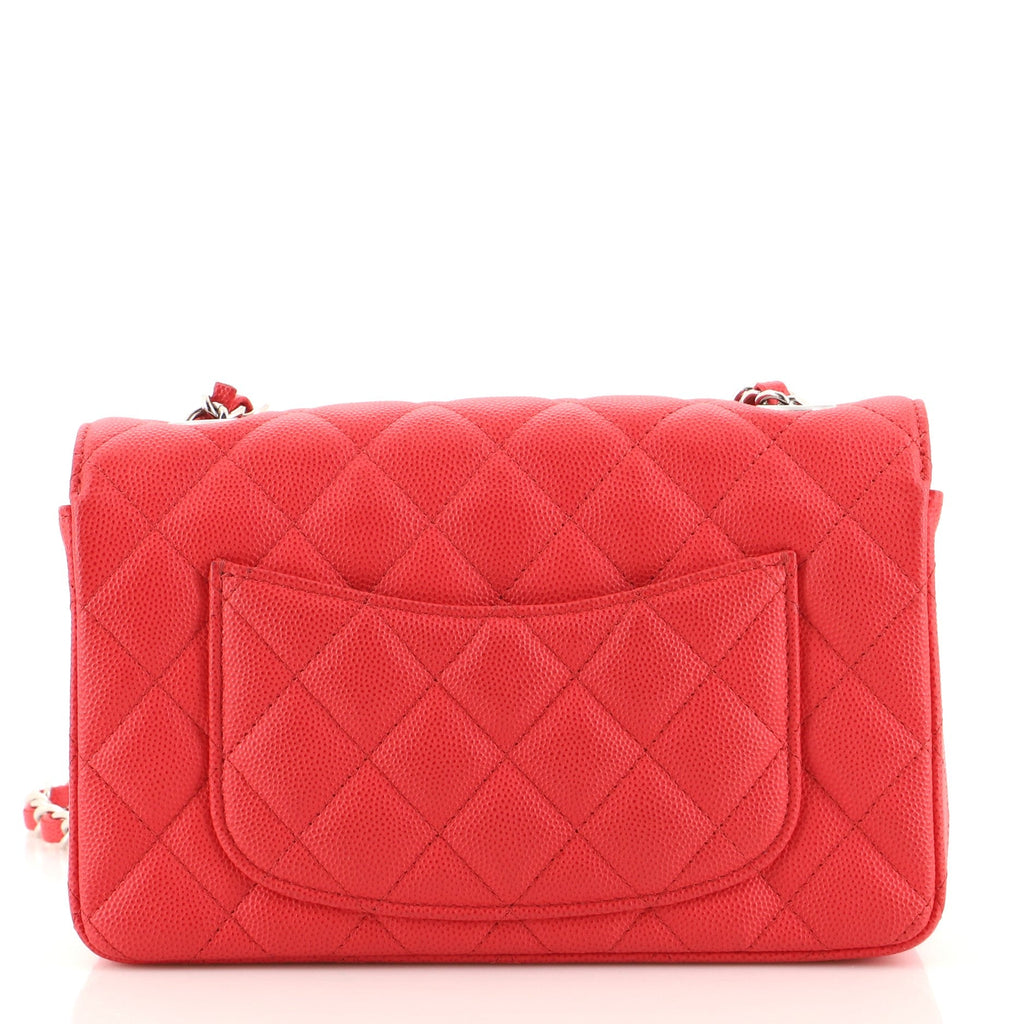 Classic Single Flap Bag Quilted Caviar Mini