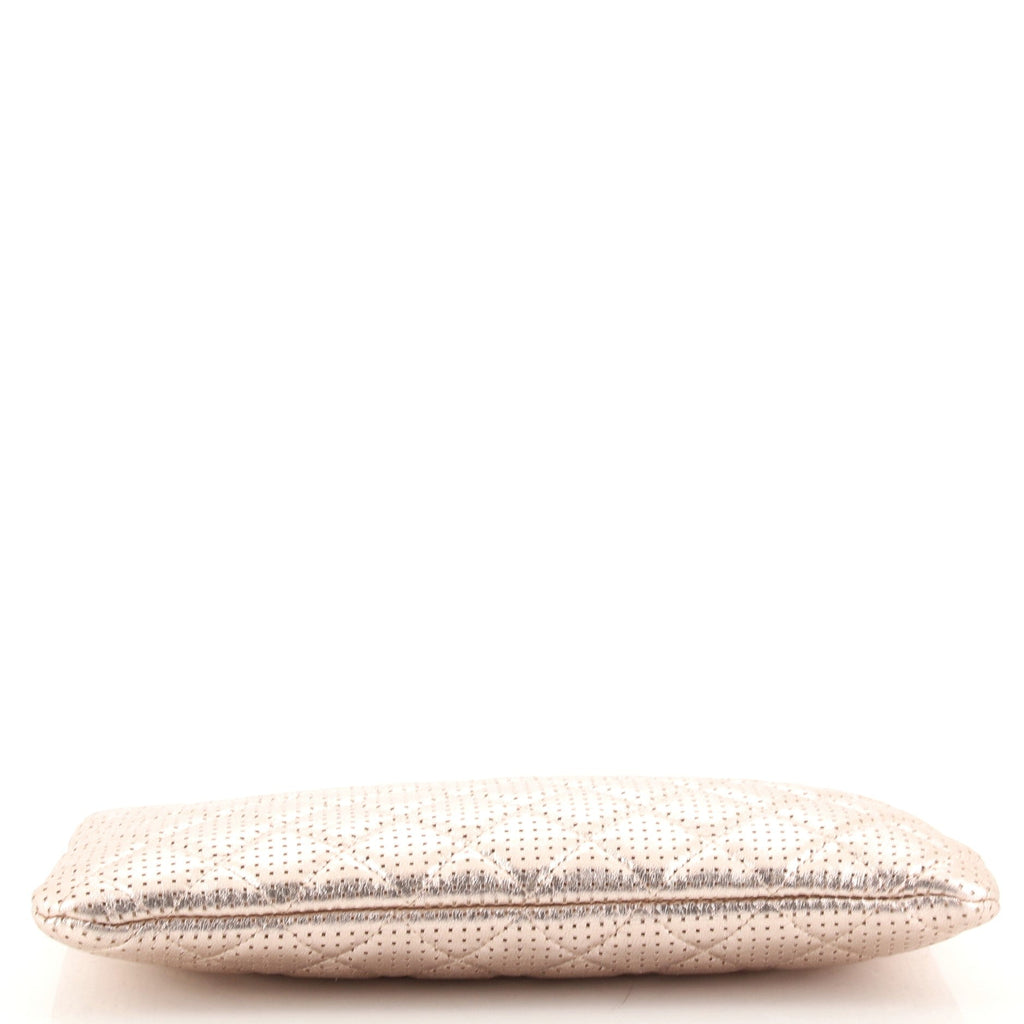 O Case Clutch Quilted Perforated Lambskin Medium