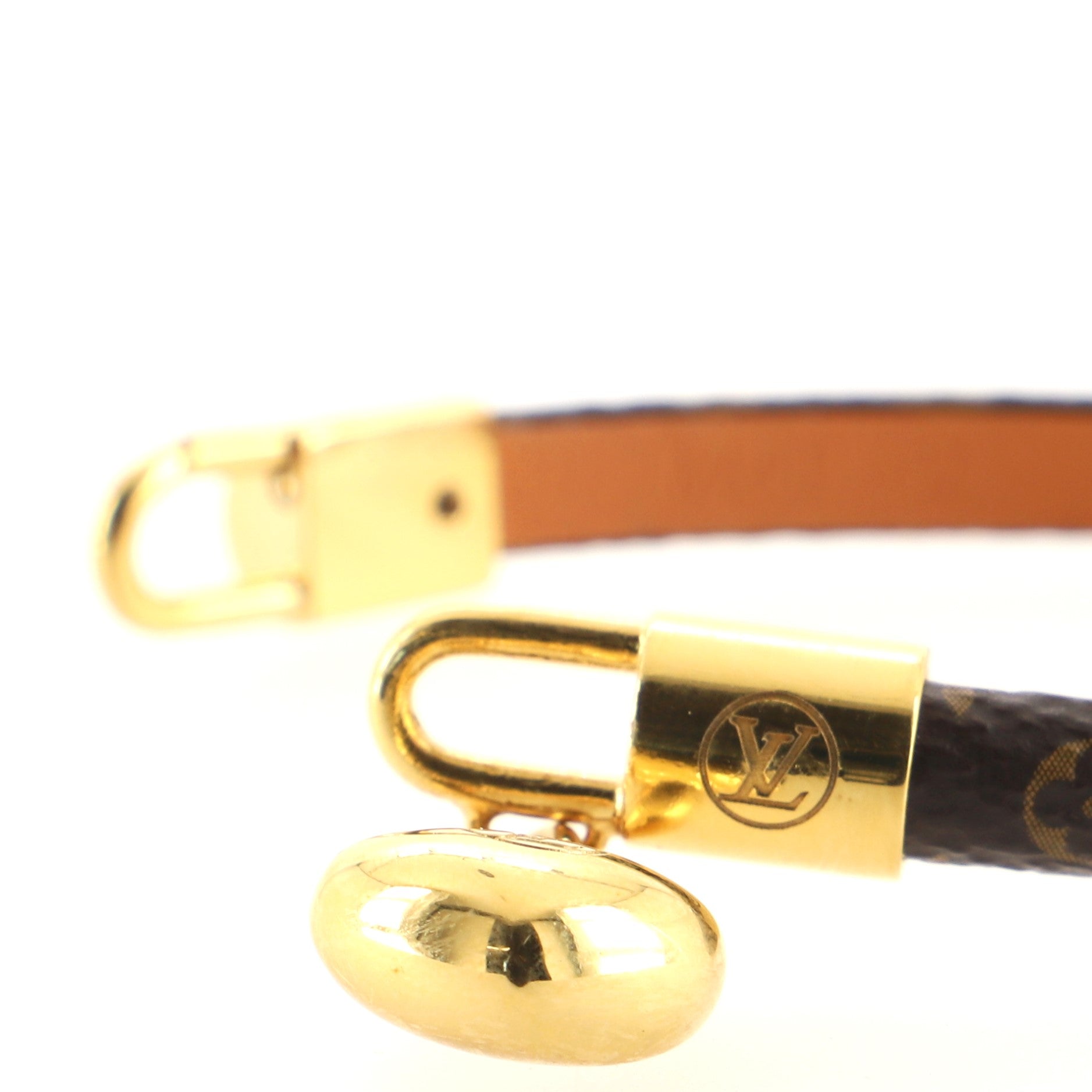 Crazy In Lock Bracelet Monogram Canvas with Metal