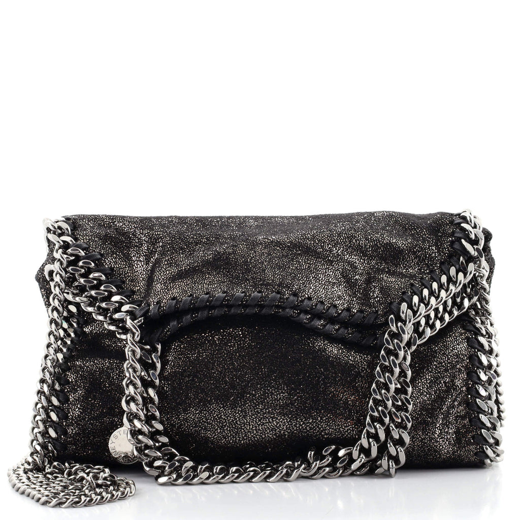 Falabella Fold Over Crossbody Bag Shaggy Deer Mini